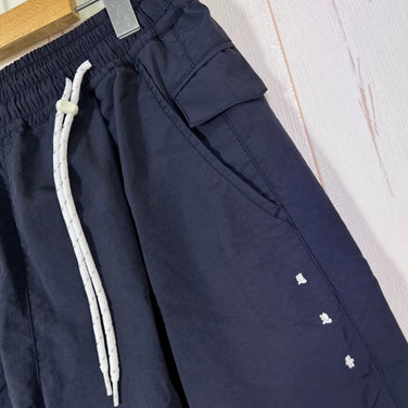 男女通用3号海军蓝。Mannenrou尼龙Harvest Trainer。尼龙服装下装、长裤、防风外套。z00053712。防风长裤、下装。