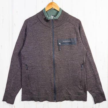 【Men's L ブラウン系】 Montbell ( モンベル ) スーパーメリノウール ミッテルレギ フルジップ セーター Super Merino Wool Mittellegi Full Zip Sweater ウール ウェア トップス アウター ジャケット - 【公式】2ndGEAR（セカンドギア）Webショップ【登山用品・アウトドア用品専門 買取販売店】