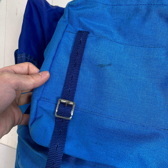 【OneSize ブルー系】 1970s Karrimor ( カリマー ) ジョー ブラウン Joe Brown ビンテージ オリジナル 入手困難 英国製 バッグ ストレージ バックパック 容量【30L～54L】 z00060360  容量【30L～54L】 バ