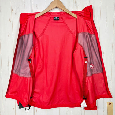 [Women's L Red-based] Finetrack Newmorap Hoodie Polyester Wear Tops Outer Jacket Softshell z00057344 Softshell Outer Jacket Tops Wear