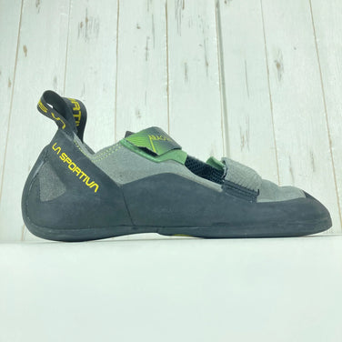 Unisex, Size 26.4cm, Gray. La Sportiva Aragon Clay and Jasmine Green Leather Rock Climbing Shoes (z00053862). Clay and Jasmine Green.