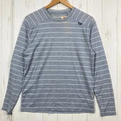【Men's XS グレー系】 Millet ( ミレー ) ウール ボーダー ティーシャツ Wool Border T-Shirt ポリエステル ウェア トップス インナー シャツ ロングスリーブTシャツ クルーネック 化繊 z00057664 化繊 ロングスリ