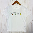 【Women's L ホワイト系】 Montbell ( モンベル ) WIC.T Women's 鳥獣キャンプ ポリエステル ウェア トップス インナー シャツ ショートスリーブTシャツ クルーネック 化繊 z00058687  化繊 ショートスリーブTシャツ クルー-1