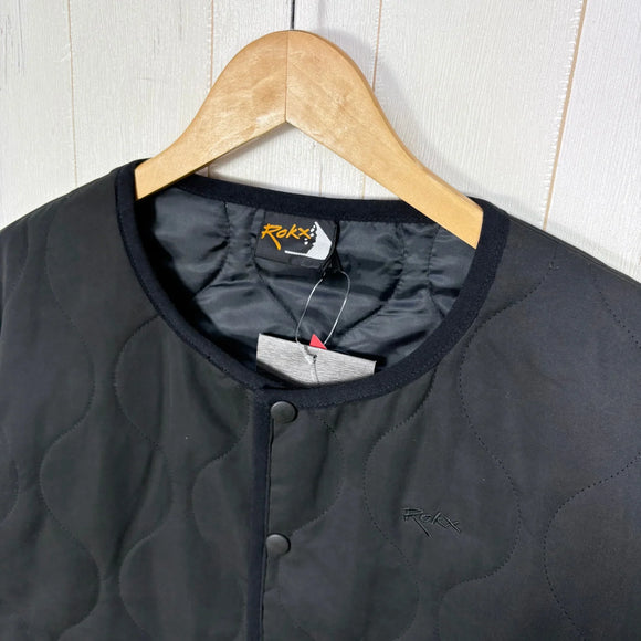 【Men's M ブラック系】 Rokx ( ロックス ) キルト カーディガン インスレーテッド ポーラテック パワー フィル Quilt Cardigan Insulated Polartec Power Fill RXMF234024 R19 BLACK z0