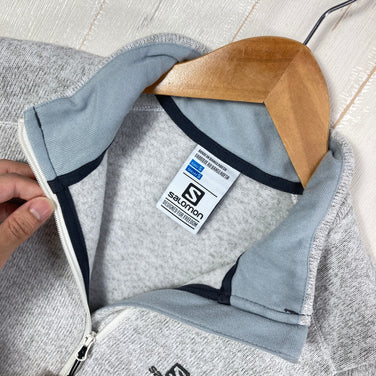 【Women's S グレー系】 Salomon ( サロモン ) アドバンスド スキン フリース ジャケット Advansed Skin Fleece Jacket ポリエステル ウェア トップス アウター ジャケット フリース z00059139  フリース アウ