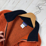 【Men's L オレンジ系】 2004 Patagonia ( パタゴニア ) R2 ボディ ラグ プルオーバー R2 Body Rug Pullover tiki wood heather 生産終了モデル 入手困難 ハイパイルフリース R1ストレッチパネル US