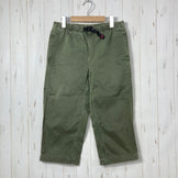 【Men's S グリーン系】 Gramicci ( グラミチ ) クロップド クライミングパンツ Cropped Climbing Pant 生産終了モデル 入手困難 ウェビングベルト ガゼットクロッチ コットン ウェア ボトムス ショーツ ショートパンツ コット