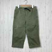 【Men's S グリーン系】 Gramicci ( グラミチ ) クロップド クライミングパンツ Cropped Climbing Pant 生産終了モデル 入手困難 ウェビングベルト ガゼットクロッチ コットン ウェア ボトムス ショーツ ショートパンツ コット