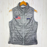 【Women's M グレー系】 2019 Patagonia ( パタゴニア ) ナノパフ ベスト Nano Puff Vest FEA 入手困難 ユニフォーム 化繊ダウン ウェア トップス ベスト 化繊インサレーション プリマロフト・ゴールド・インサレーション・エ