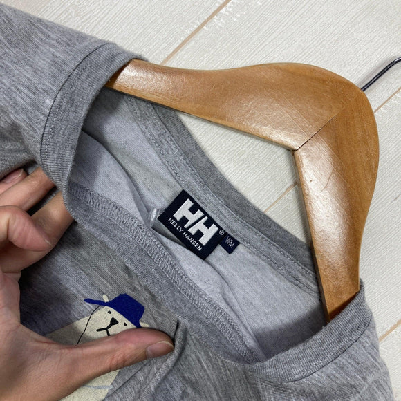 【Women's M グレー系】 Helly Hansen ( ヘリーハンセン ) ショート スリーブ ベア ティー S/S Bear Tee ポリエステル ウェア トップス インナー シャツ ショートスリーブTシャツ クルーネック 化繊 z00060571  化繊