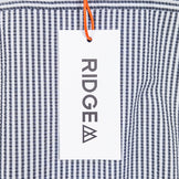 女式中灰色 Ridge Mountain Gear 基本款长袖衬衫条纹灰色/白色涤纶上衣