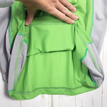 【Women's L グリーン系】 Finetrack ( ファイントラック ) ドラウト エア ジップネック Drought Air Zip Neck ポリエステル ウェア トップス インナー シャツ ロングスリーブシャツ 化繊 z00055025  化繊 ロングスリ