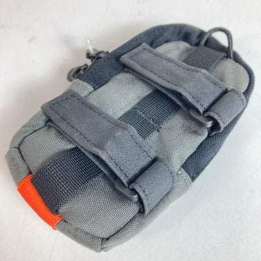 Gregory 橙色佩斯利花纹软垫收纳包 S 号（均码，灰色） - 已停产型号，难寻，旧标签，尼龙袋，收纳袋，外置口袋，z00055549，橙色佩斯利花纹