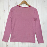 【Women's M レッド系】 Aigle ( エーグル ) コットン ロングスリーブ ボーダー コットン ウェア トップス インナー シャツ ロングスリーブTシャツ クルーネック コットン z00059884  コットン ロングスリーブTシャツ クルーネック イン