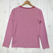 【Women's M レッド系】 Aigle ( エーグル ) コットン ロングスリーブ ボーダー コットン ウェア トップス インナー シャツ ロングスリーブTシャツ クルーネック コットン z00059884  コットン ロングスリーブTシャツ クルーネック イン