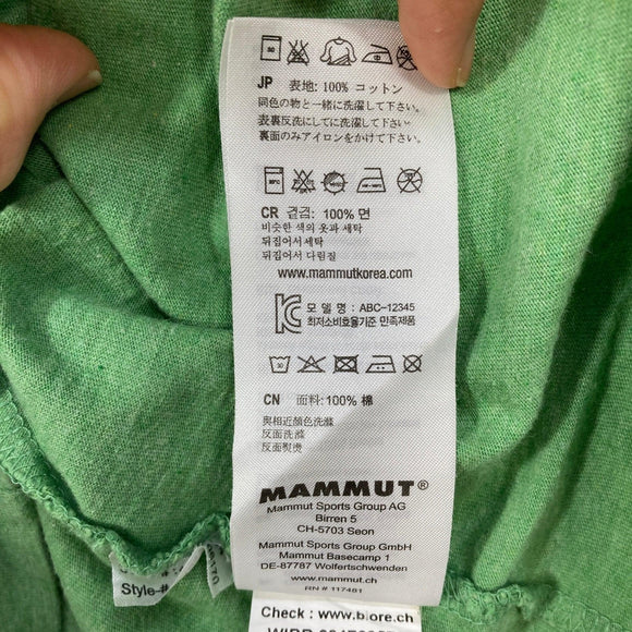 【Men's S グリーン系】 Mammut ( マムート ) ポルドイ ティーシャツ Pordoi T-Shirt コットン ウェア トップス インナー シャツ ショートスリーブTシャツ クルーネック コットン z00057785  コットン ショートスリーブTシ