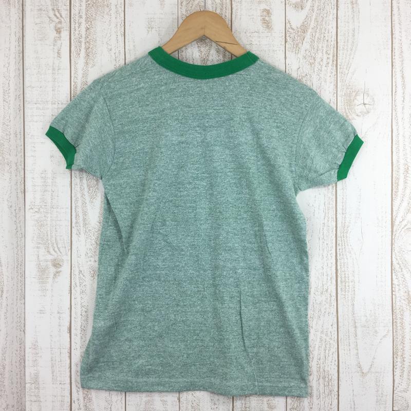 [Unisex L Green] 70S Northland House Ringer Heather T-shirt Russell Authentic Gold Tag Vintage International Unisex Synthetic Short Sleeve T-shirt Crew Neck Inner Shirt Tops