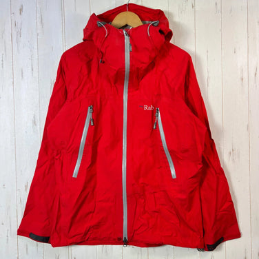 Rab Latok Alpine Jacket, Men's Size M, Red. This nylon hardshell jacket is a top and outerwear item from eVent (z00055211).