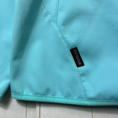 Jackwolfskin Storm Lock Softshell Jacket, Women's Medium, Blue, Polyester, Top, Outerwear, Softshell Jacket, z000547
