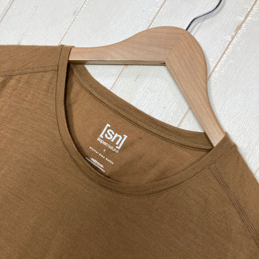 【Unisex M ブラウン系】 Atelier Blue Bottle ( アトリエブルーボトル ) ハイカーズ Tシャツ Hiker's T-shirts Sn Supernatural コラボ ウール ウェア トップス インナー シャツ ショートスリーブTシャツ