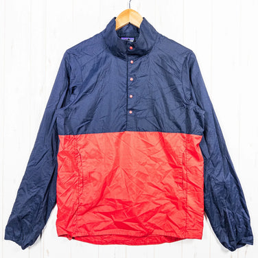 2016 Patagonia Houdini 套头衫，男款小号，红色。尼龙防风夹克 (z00052441)。