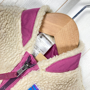 [Boys' Size 12M Beige] 2012 Patagonia Retro X Vest NRU Polyester Fleece Vest z00054037 NRU Fleece Vest Tops