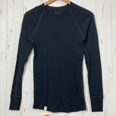 【Men's M ブラック系】 Ibex ( アイベックス ) ウーリーズ クルー Woolies Crew ウール ウェア トップス インナー シャツ ロングスリーブTシャツ クルーネック ウール z00058616  ウール ロングスリーブTシャツ クルーネック