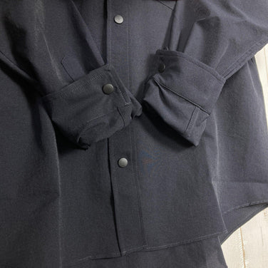 Ridge Mountain Gear 女士小号黑色聚酯纤维基础款长袖衬衫，黑色海军蓝。涤纶。包含上衣和内衣。