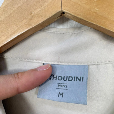 【Men's M アイボリー系】 Houdini ( フーディニ ) メンズ コスモ シャツ Men's Cosmo Shirt 238724 Foggy Mountain z00058225 Foggy Mountain 化繊 ショートスリーブシャツ インナー シャ