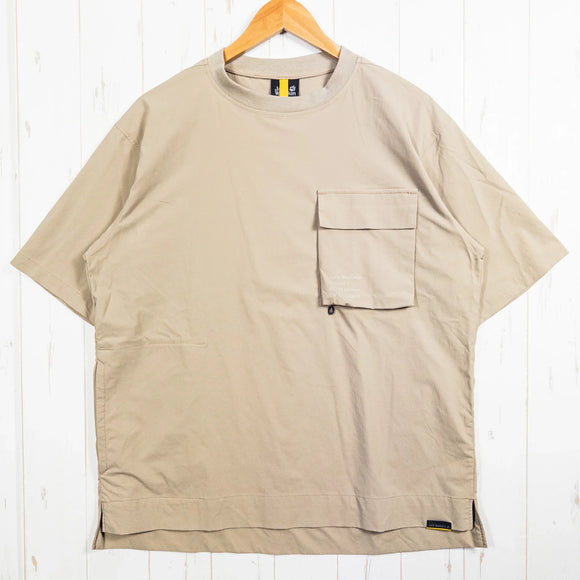 【Men's M ベージュ系】 Jackwolfskin ( ジャックウルフスキン ) ジェーピー ユーアール アクティブライト ティー ブイツー JP UR ACTIVELIGHT T V2 ポリエステル ウェア トップス インナー シャツ ショートスリーブシャツ