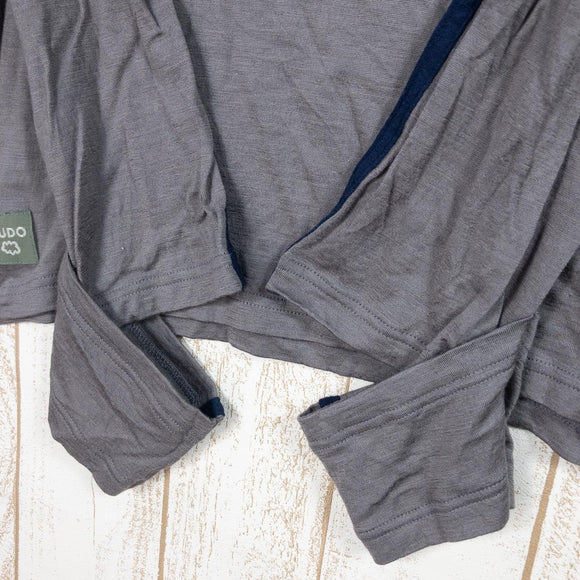 【Men's L グレー系】 Budo ( ブドー ) メリノウール ロングスリーブ カットソー Merino Wool Long Sleeve Cut Saw Tシャツ ロンt B22CB227A Asian Men's Utsubushi / Navy ウール - 【公式】2ndGEAR（セカンドギア）Webショップ【登山用品・アウトドア用品専門 買取販売店】