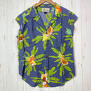 【Women's 12 ネイビー系】 2020 Patagonia ( パタゴニア ) ライトウェイト パタロハ シャツ Lightweight Pataloha Shirt KADB 生産終了モデル 入手困難 レーヨン ウェア トップス インナー シャツ ショートスリー-1