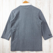 【Men's S グレー系】 Barbarian ( バーバリアン ) ラグビーシャツ ラガーシャツ ヘンリーネック 7分袖 カナダ製 コットン ウェア トップス インナー シャツ ショートスリーブTシャツ クルーネック z00050140 ショートスリーブTシ - 【公式】2ndGEAR（セカンドギア）Webショップ【登山用品・アウトドア用品専門 買取販売店】