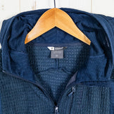 Norrona 男式 Falketind Alpha 120 拉链连帽外套，海军蓝，涤纶羊毛夹克，带 Polartec Alpha z000