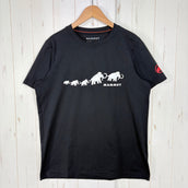 【Men's S ブラック系】 Mammut ( マムート ) QD ロゴ プリント Tシャツ アジアンフィット QD Logo Print T-Shirt AF Men 速乾 軽量 ストレッチ ポリエステル ウェア トップス インナー シャツ ショートスリーブTシ
