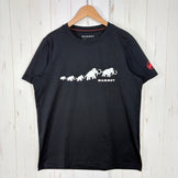 【Men's S ブラック系】 Mammut ( マムート ) QD ロゴ プリント Tシャツ アジアンフィット QD Logo Print T-Shirt AF Men 速乾 軽量 ストレッチ ポリエステル ウェア トップス インナー シャツ ショートスリーブTシ