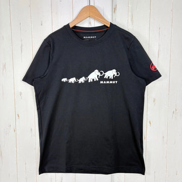【Men's S ブラック系】 Mammut ( マムート ) QD ロゴ プリント Tシャツ アジアンフィット QD Logo Print T-Shirt AF Men 速乾 軽量 ストレッチ ポリエステル ウェア トップス インナー シャツ ショートスリーブTシ