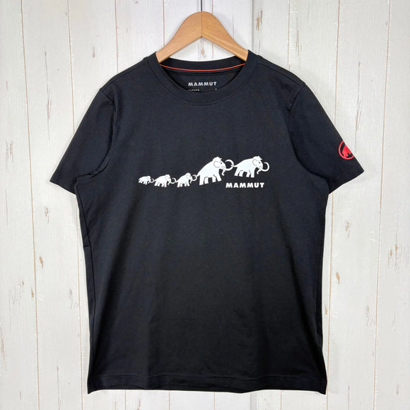 【Men's S ブラック系】 Mammut ( マムート ) QD ロゴ プリント Tシャツ アジアンフィット QD Logo Print T-Shirt AF Men 速乾 軽量 ストレッチ ポリエステル ウェア トップス インナー シャツ ショートスリーブTシ