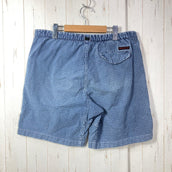 【Men's M ブルー系】 1990s Gramicci ( グラミチ ) ショート クライミングパンツ Short Climbing Pants 旧タグ ビンテージ オリジナル 入手困難 クライミングショーツ アメリカ製 ボックスロゴ コットン ウェア ボトム