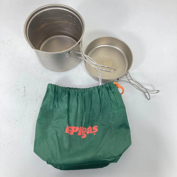 【OneSize グレー系】 Epigas ( イーピーアイ ガス ) ATSチタンクッカーTYPE-3M チタン クックウェア クッカー コッフェル z00055873  クッカー コッフェル クックウェア