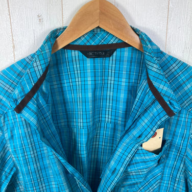 【Men's S ブルー系】 Arcteryx ( アークテリクス ) ピークライン ショートスリーブ シャツ Peakline Short Sleeve Shirt 生産終了モデル 入手困難 コットン ウェア トップス インナー シャツ ショートスリーブシャツ