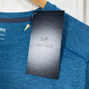 【Men's S ネイビー系】 Arcteryx ( アークテリクス ) コーマック ダウンワード Tシャツ Cormac Downword SS Serene Heather 吸汗速乾 リサイクルポリエステル ポリエステル ウェア トップス インナー シャツ ショ-3