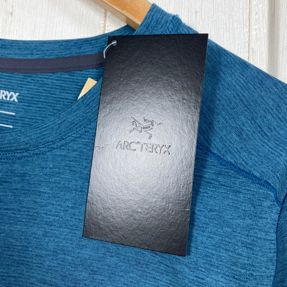 【Men's S ネイビー系】 Arcteryx ( アークテリクス ) コーマック ダウンワード Tシャツ Cormac Downword SS Serene Heather 吸汗速乾 リサイクルポリエステル ポリエステル ウェア トップス インナー シャツ ショ