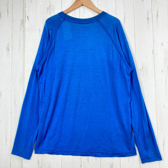 【Unisex M ブルー系】 Yamatomichi ( 山と道 ) 100％ ライトメリノ ロングスリーブ 100% Merino Light Long Sleeve メリノウール ウェア トップス インナー シャツ ロングスリーブTシャツ クルーネック ウール