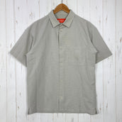 【Unisex M ベージュ系】 HERENESS(ヒアネス) アウトドア シアサッカー シャツ Outdoor Seersucker Shirt Primeflex / ストレッチ / 速乾 ポリエステル ウェア トップス インナー シャツ ショートスリーブシャツ