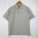 【Unisex M ベージュ系】 HERENESS（ヒアネス） アウトドア シアサッカー シャツ Outdoor Seersucker Shirt Primeflex / ストレッチ / 速乾 ポリエステル ウェア トップス インナー シャツ ショートスリーブシャツ-1
