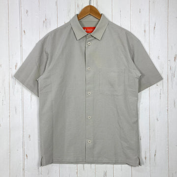 【Unisex M ベージュ系】 HERENESS（ヒアネス） アウトドア シアサッカー シャツ Outdoor Seersucker Shirt Primeflex / ストレッチ / 速乾 ポリエステル ウェア トップス インナー シャツ ショートスリーブシャツ
