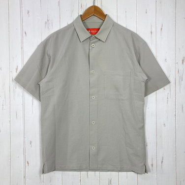 【Unisex M ベージュ系】 HERENESS（ヒアネス） アウトドア シアサッカー シャツ Outdoor Seersucker Shirt Primeflex / ストレッチ / 速乾 ポリエステル ウェア トップス インナー シャツ ショートスリーブシャツ