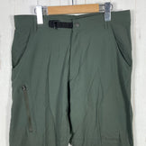 Teton Bros 男士 Crag 长裤，M 码，绿色。深绿色尼龙软壳长裤。z00054441。