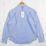 【Women's S ブルー系】 Ridge Mountain Gear ( リッジマウンテンギア ) ベーシック ロングスリーブ シャツ ストライプ Basic Long Sleeve Shirt Stripe Blue x White ポリエステル ウェア トップ - 【公式】2ndGEAR（セカンドギア）Webショップ【登山用品・アウトドア用品専門 買取販売店】